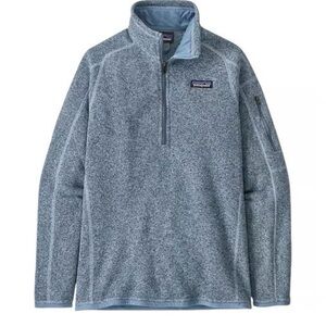 Patagonia Better Sweater® 1/4 Zip Fleece Pullover Grey Blue | Women’s Small